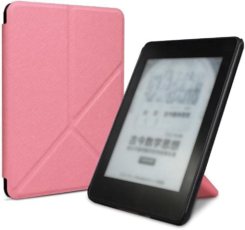 Compatible with 7-inch Kindle Paperwhite 12th Gen Case Cover Lightweight Shell Foldable Cover with Auto Wake/Sleep & Multi-Viewing Angles Protection Shell for Paperwhite e-Reader 2024 (Pink, 7-Inch) on Amazon.ae - Price Tracker