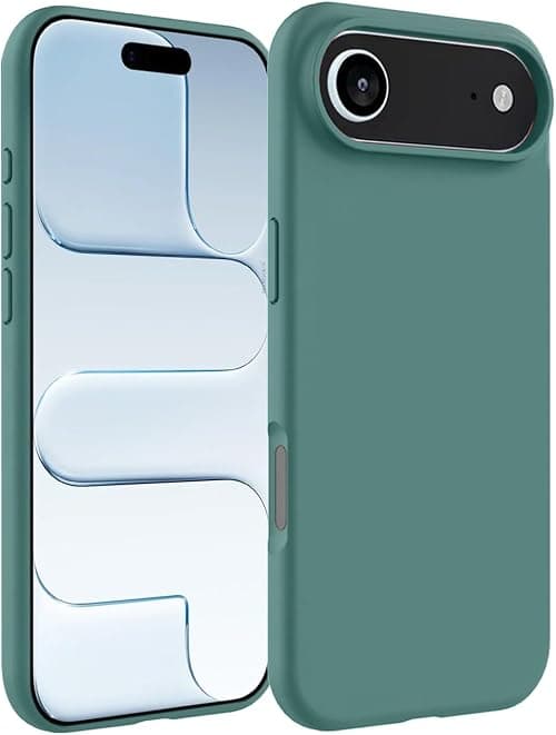 MARGOUN Designed for iPhone 17 Air Case, Liquid Silicone Protective Phone Case with Soft Anti-Scratch Microfiber Lining Utra Slim Drop Protection Phone Cover (Cactus Green, 17 Air) على Amazon.ae - متتبع الأسعار
