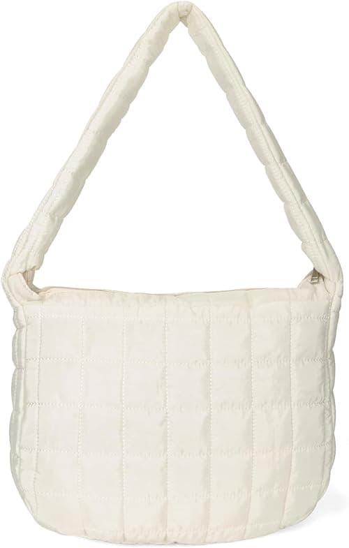 YFGBCX Quilted Tote Bags for Women Lightweight Quilted Padding Shoulder Bag Down Cotton Padded Large Tote Bags Lattice on Amazon.ae - Price Tracker