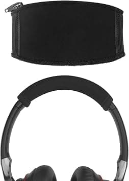 Geekria Flex Fabric Headband Cover Compatible with ATH-ANC9, AKG K553, Denon AH-D40, Soundcore Space Q45, JVC HA-S38BT Headphones, Easy DIY Installation (Black) on Amazon.ae - Price Tracker