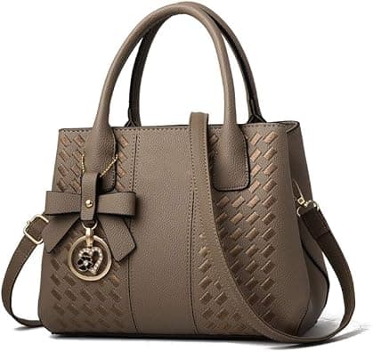 Purses and Handbags for Women Fashion Ladies PU Leather Top Handle Satchel Shoulder Tote Bags | Fashion على Amazon.ae - متتبع الأسعار
