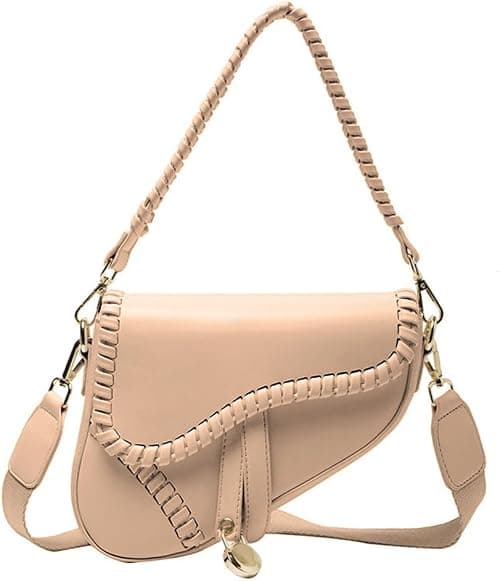 PURFANREE Women Trendy Saddle Shoulder Bag Clutch Purse Underarm Handbag Satchel HandBag Crossbody Bag on Amazon.ae - Price Tracker