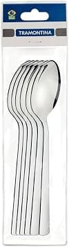 Tramontina Oslo 6 Pieces Stainless Steel Table Spoon Set with High Gloss Finish on Amazon.ae - Price Tracker