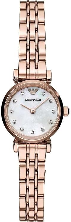 Emporio Armani Women's Mother Of Pearl Dial Stainless Steel Analog Watch - AR11203, Rose Gold - Amazon.ae Price Tracker