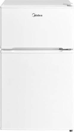 Midea 134L Gross & 87L Net Double Door Refrigerator with Separate Chiller Compartment, 2L Bottle Holder, Mini Fridge for Kitchen, Bedroom, Office & Bar, Inverter Quattro, White - MDRT134FGE01AE on Amazon.ae - Price Tracker