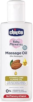 Chicco Baby Moments Massage Oil, New Advanced Non-sticky & Moisturizing Formula, Suitable for Baby’s Skin, Hair & Scalp, No Phenoxyethanol & Parabens (200ml) on Amazon.ae - Price Tracker
