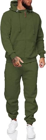 HHGKED Sweat suits men Tracksuits 2 Piece sets Athletic Jogging suits Casual Outfits for men - Best Deal Finder