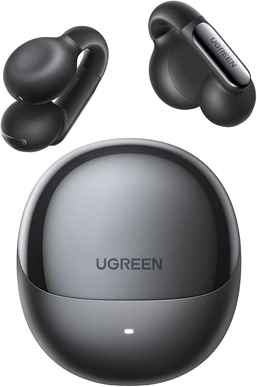 UGREEN HiTune S5 Headphones Wireless, Open-Ear Earphones Noise Cancelling Earbuds Bluetooth 5.4 Clear Calls Ultra-Comfort Headphone with Hooks Dual-Device Connections IPX5 Resistant | Open-ear Design Avoid Ear Stuffiness, Bluetooth 5.4 Earphones, 24H Battery Life, AI Clear Calls, Dual-device Connection على Amazon.ae - متتبع الأسعار