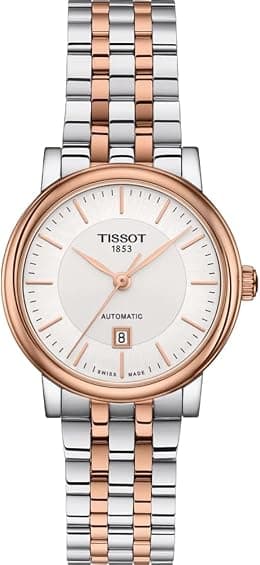 Tissot Womens Carson Automatic Analogue Watch, 30 mm, Stainless Steel Bracelet Watch - دليلك لأفضل العروض
