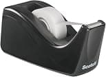 Scotch Desktop Tape Dispenser, Great for Gift Wrapping, Black Two-Tone, 1 Dispenser/Pack (C60-BK) - Best Deal Finder