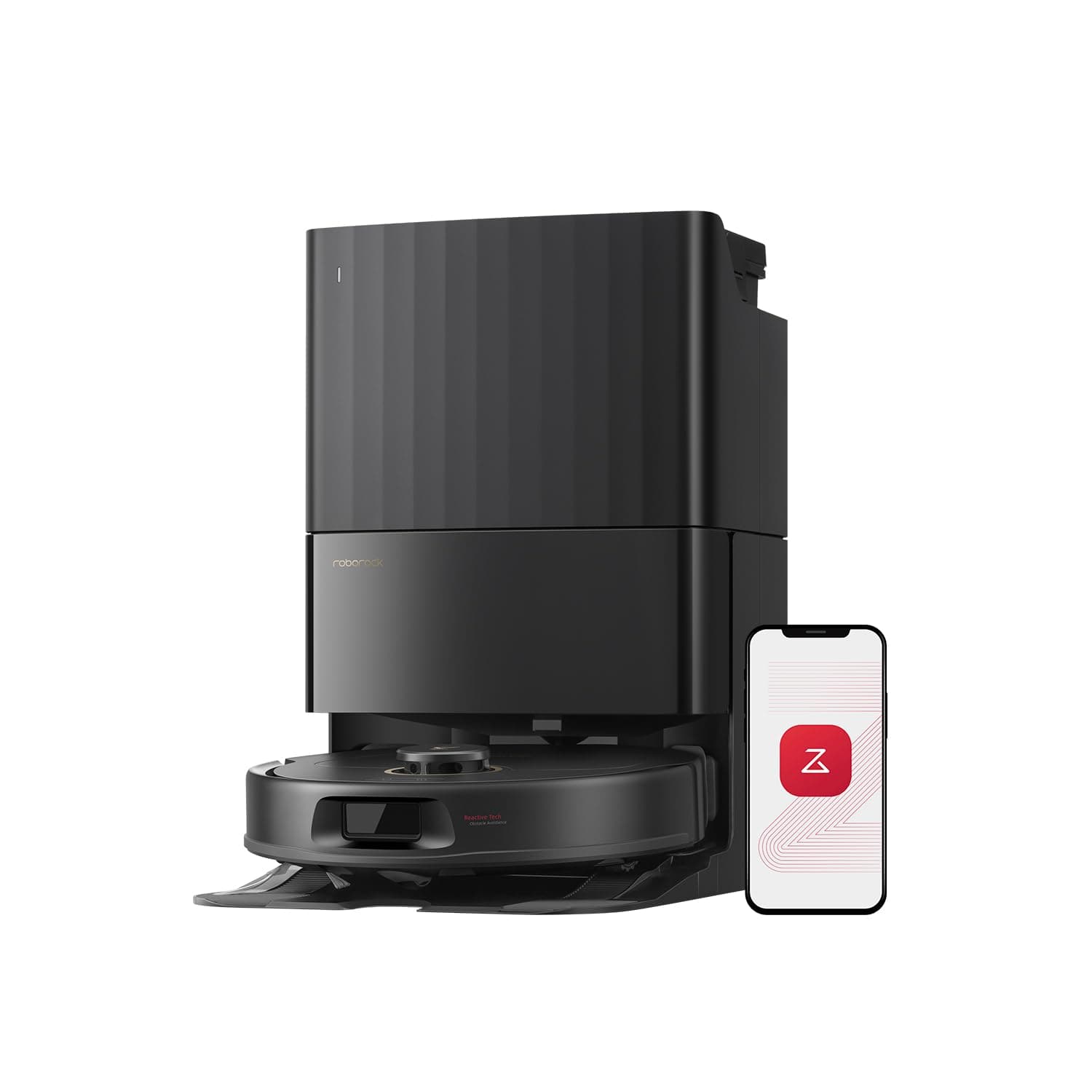 roborock Qrevo 5AE black Robot Vacuum Cleaner, 12000Pa Suction, Dual Anti-Tangle Brushes, Smart Obstacle Avoidance, Dual Liftable Spinning Mops, Auto Mop Washing,Self Drying, Self-Emptying & Refilling on Amazon.ae - Price Tracker