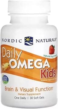 Nordic Naturals Strawberry Daily Omega Kids with EPA and DHA-Brain and Visual Function ( 30 Servings, 340mgSoft Gels) on Amazon.ae - Price Tracker