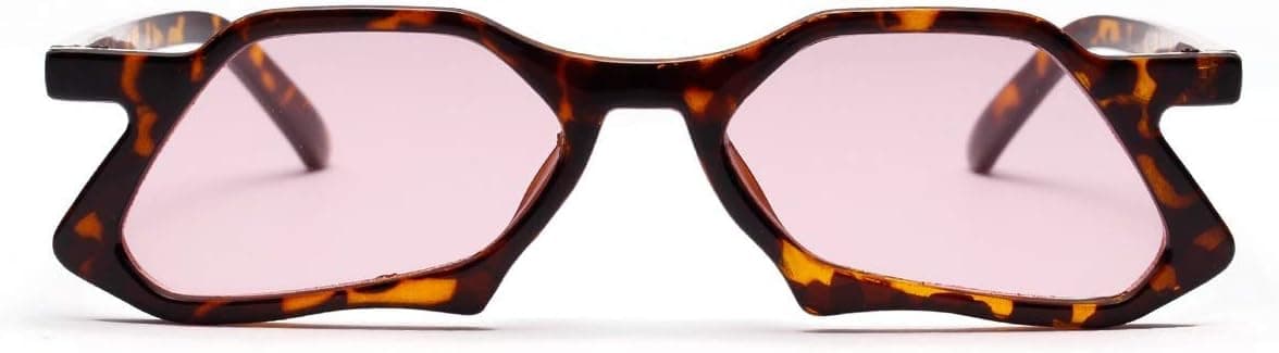 Polygonal Straightforwardly Irregular Shape Sunglasses UV Protection Personality Style Sunglasses for Women (Color : C) on Amazon.ae - Price Tracker