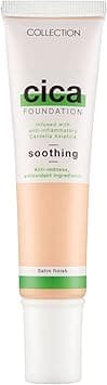 Collection Cosmetics Hydrating Medium Coverage Cica Foundation Infused with Anti-Redness, Vegan Foundation, 30ml, Cashew on Amazon.ae - Price Tracker