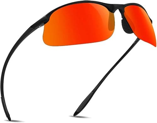 JULI Polarized Sports Sunglasses for Men Women Tr90 Unbreakable Frame for Running Fishing Baseball Driving 8002 على Amazon.ae - متتبع الأسعار