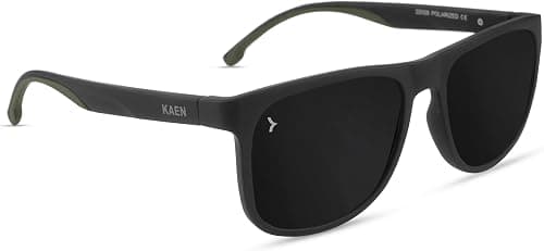KAEN Eyewearlabs | Polarized Full Rim Rectangular Branded Stylish Sunglasses For Men & Women | 100% UV Protection Shades | Cricket Sports Cycling Driving | Medium | Black Lens | KAENHyperKraftC6EL on Amazon - Best Deal Finder