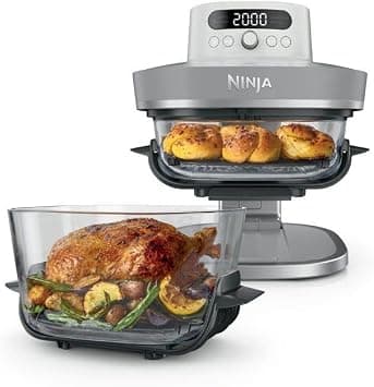 Ninja CRISPi PRO XL Glass Air Fryer (Air Fryer) - 5 Preset Preparation Functions - Includes CleanCrisp Glass Container (5.7L & 2.3L) and Storage Lid - White AS090EUWH on Amazon - Best Deal Finder