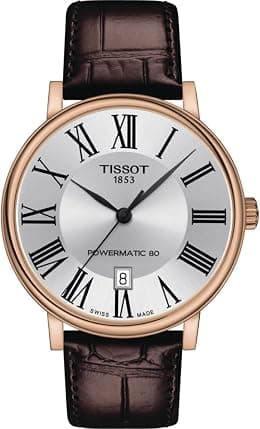 Tissot mens Carson Auto Stainless Steel Dress Watch Brown T1224073603300 - دليلك لأفضل العروض