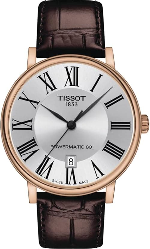 Tissot mens Carson Auto Stainless Steel Dress Watch Brown T1224073603300 on Amazon.ae - Price Tracker