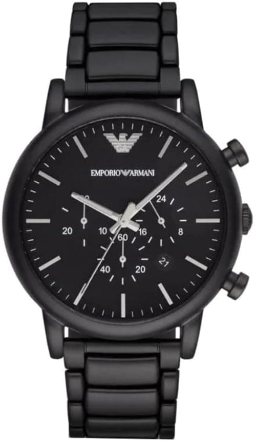 Emporio Armani Herren-Chronograph, Edelstahluhr, 46 mm Gehäusegröße on Amazon.ae - Price Tracker