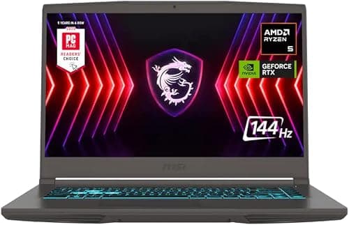 msi 15.6" Thin A15 Gaming Laptop, 16GB DDR5, 512GB SSD, Full HD Display, NVIDIA GeForce RTX 4050, AMD Ryzen 5 7535HS, Wi-Fi 6, Backlit Keyboard, Webcam, Bluetooth, Windows 11 Pro, Black on Amazon.ae - Price Tracker