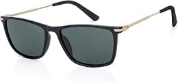 Vincent Chase By Lenskart | Mirage Collection | Full Rim Square Branded Latest and Stylish Sunglasses | Polarized and 100% UV Protected | Men & Women | Medium | LA S13159 - Best Deal Finder