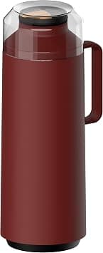 Tramontina Exata Red Plastic Thermal Beverage Dispenser with 1 Liter Glass Liner and Plastic Lid على Amazon.ae - متتبع الأسعار