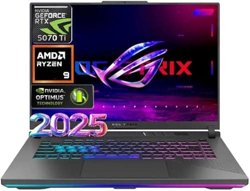 Asus Latest 2025 ROG Strix G16 Gaming Laptop, 16" FHD 165Hz Display, 16-Core AMD Ryzen 9 8940HX, RTX 5070 Ti, 16GB RAM, 1TB SSD, Eclipse Grey on Amazon.ae - Price Tracker