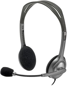 Logitech H111 Wired Headset, Stereo Headphones With Noise Cancelling Microphone, 3.5 mm Audio Jack, Pc/Mac/Laptop/Smartphone/Tablet Black, Large - Amazon.ae Price Tracker
