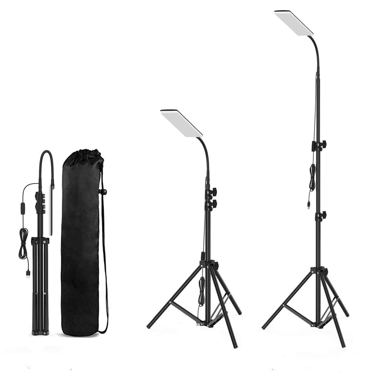 HJB VISSO LED Camping Light, Portable Outdoor Light with Telescopic Tripod, Powered by USB Port, Multiple Usage Outdoor Lamp for Garden, Patio, Camp, Tent, Fishing and Emergency Car Repair on Amazon.ae - Price Tracker