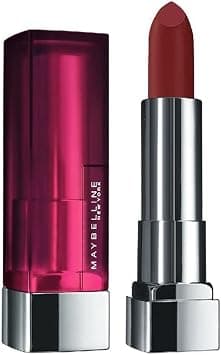 Maybelline New York Color Sensational Lipstick, Lip Makeup, Matte Finish, Hydrating Lipstick, Nude, Pink, Red, Plum Lip Color, Burgundy Blush, 1 Count - Best Deal Finder