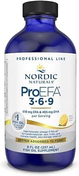 Nordic Naturals ProEFA 3-6-9, Lemon Flavor - 8 oz - 1270 mg Omega-3 - EPA & DHA with Added GLA - Healthy Skin, Cognition, & Positive Mood - Non-GMO - 48 Servings على Amazon.ae - متتبع الأسعار