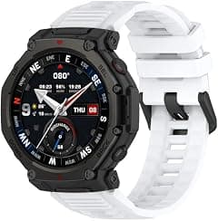 Watch Band xDfind Solid Color Black Buckle Silicone Watch Band - Amazon.ae Price Tracker