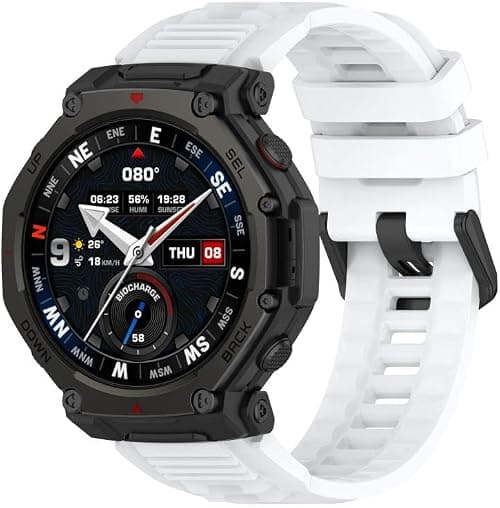 Watch Band xDfind Solid Color Black Buckle Silicone Watch Band on Amazon.ae - Price Tracker