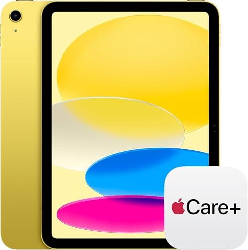 Apple iPad 11-inch: A16 chip, 11-inch Model, Liquid Retina Display, 512GB, Wi-Fi 6, 12MP Front/12MP Back Camera, Touch ID, All-Day Battery Life — Yellow with AppleCare+ (2 Years) on Amazon.ae - Price Tracker