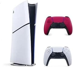 Sony PlayStation 5 Slim Digital Edition with Extra Dualsense Red Controller - International Version - متتبع أسعار Amazon.sa
