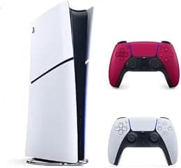 Sony PlayStation 5 Slim Digital Edition with Extra Dualsense Red Controller - International Version - متتبع أسعار Amazon.sa