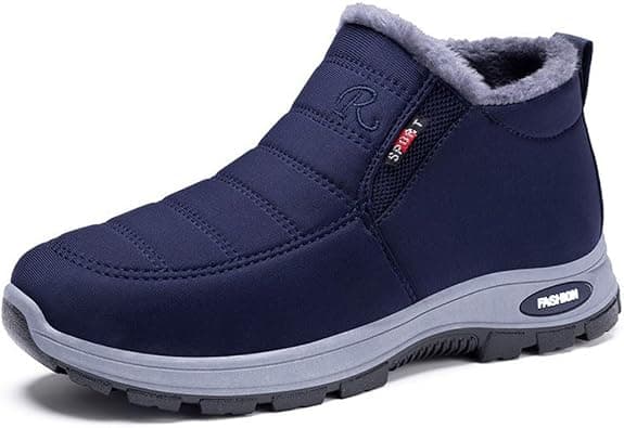 Winter Boots Women's Waterproof Orthopedic Warm Winter Snow Boots, Anti-Slip Fur Lined Slip On Outdoor Warm Ankle Shoes for Women Orthopedic Walking Booties on Amazon.ae - Price Tracker