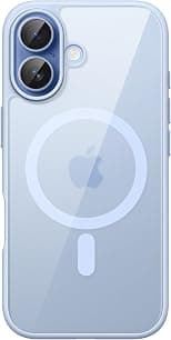 JETech Magnetic Case for iPhone 17 6.3-Inch Compatible with MagSafe, Shockproof Phone Bumper Cover, Solid Color Matte TPU Frame, Anti-Scratch Clear Back (Mist Blue) - Best Deal Finder