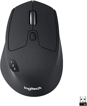 Logitech M720 Triathalon Multi-Device Wireless Mouse, Black - Best Deal Finder