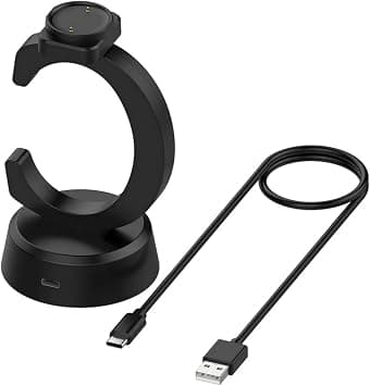 SKEIDO Charging Cradle Dock for Huami Amazfit BIP6 / Active2 / Active2 Square Smartwatch Replacement Charger USB Cable Chargers on Amazon.ae - Price Tracker