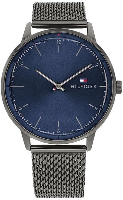 Tommy Hilfiger Men's Quartz Stainless Steel and Mesh Bracelet Watch, Color: Grey (Model: 1791878) on Amazon.ae - Price Tracker