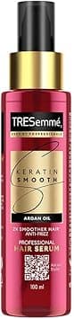 TRESemmé Keratin Smooth Anti-Frizz Hair Serum 100ml with Argan Oil, for 2X Smoother Hair and Long Lasting Frizz control upto 48H even in 80% humidity on Amazon.ae - Price Tracker