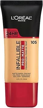 L’Oréal Paris L'Oreal Makeup Infallible Pro-Matte Liquid Longwear Foundation, 105 Natural Beige, 1 fl; oz. on Amazon.ae - Price Tracker