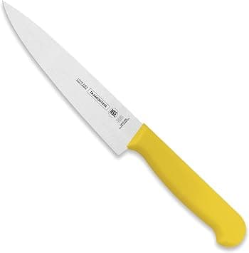 Tramontina Professional 8 Inches Meat Knife with Stainless Steel Blade and Yellow Polypropylene Handle with Antimicrobial Protection on Amazon.ae - Price Tracker