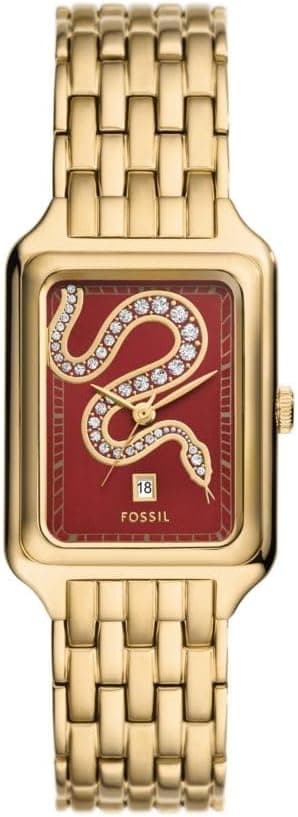 Fossil Women's Raquel Three-Hand Date Gold-Tone Stainless Steel Watch on Amazon.ae - Price Tracker