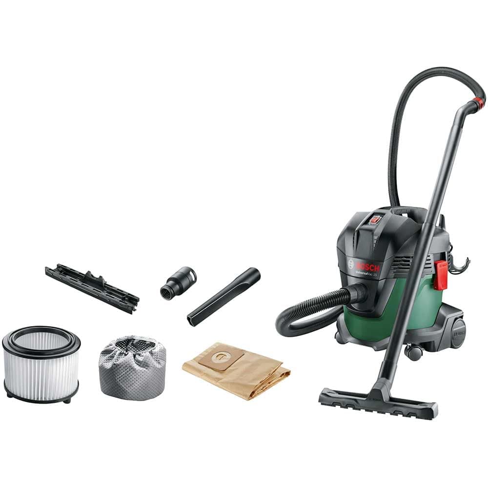 Bosch Wet and Dry Vacuum Cleaner UniversalVac 15 | Model: 06033D1170 with 1 year warranty on Amazon.ae - Price Tracker