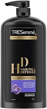 Tresemme Hair Fall Defence Shampoo, With Keratin Protein, Upto 97% Less Hair Breakage, 1 Ltr - Best Deal Finder