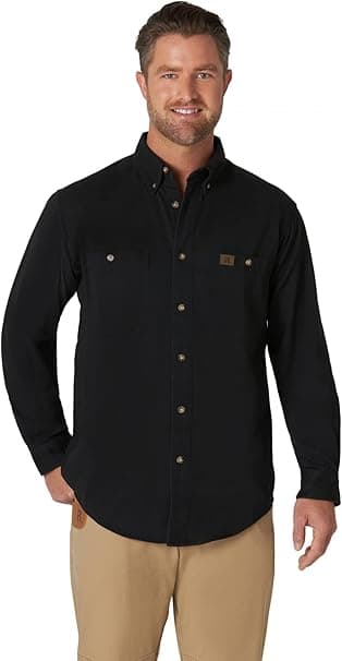 Wrangler Men's Logger Twill Long Sleeve Workshirt Shirt on Amazon.ae - Price Tracker