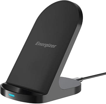 ENERGIZER Wireless Induction Stand, Wireless 15W Fast Charging Stand, Qi Certified, Dual Charging Modes for iPhone 16 15 14 13 12 11 Pro Max XR Plus, Samsung S23e (WCP108) on Amazon.ae - Price Tracker
